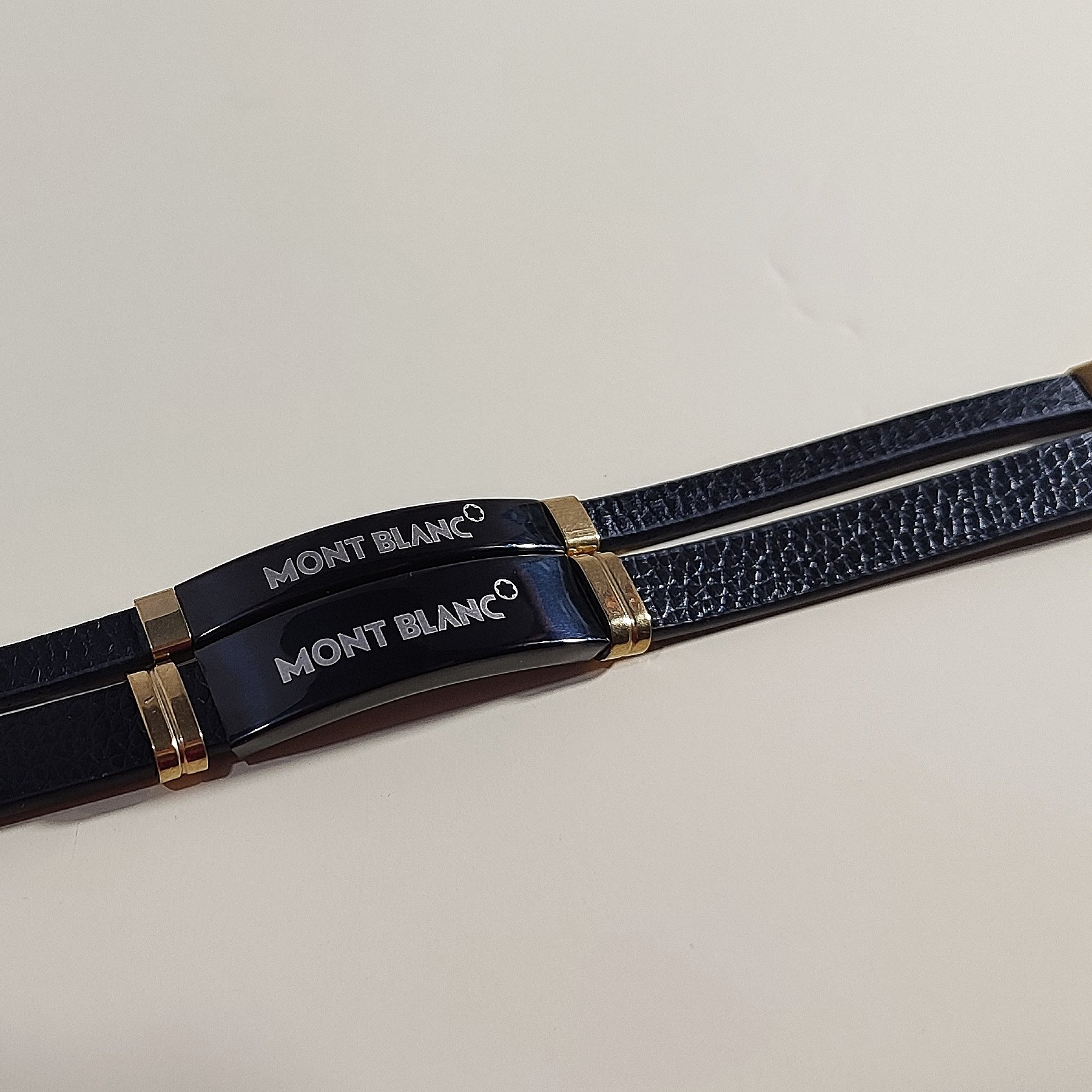 دستبند ست چرم مشکی