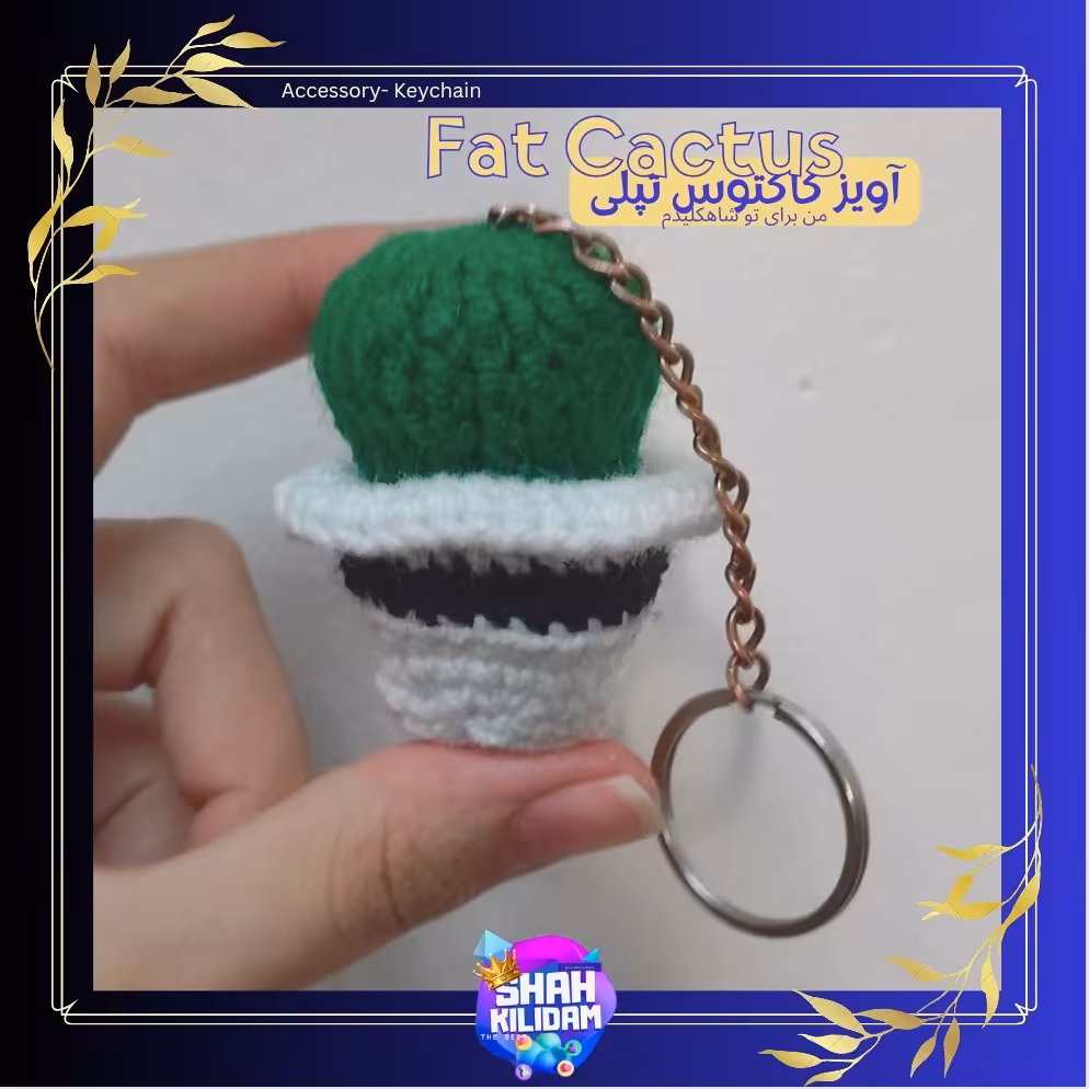 بافتنی کاکتوس شاهکلیدم تپل دست بافت جاسوزنی و آویز و مگنت
