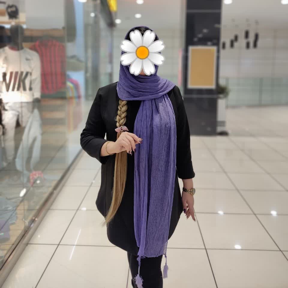 شال نخی منـگوله دار