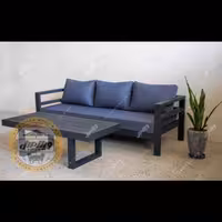 مبل باغی آلومینیومی ساحل3 نفره با میز جلو ، به روش پس کرایه  ، ارسال به سراسر کشور 