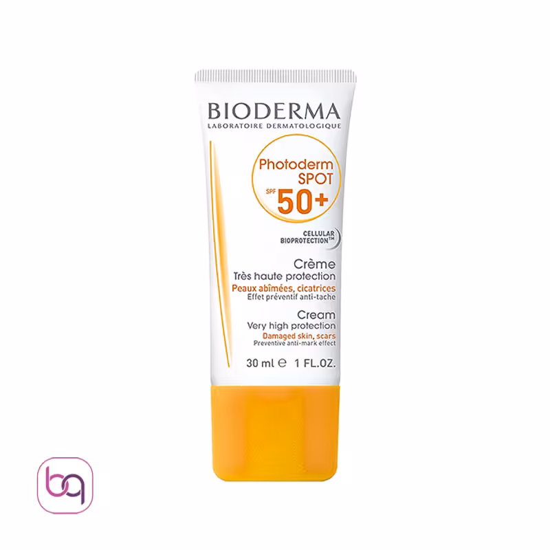 کرم ضد آفتاب بیودرما اسپات spf50 اصل برای پوست چرب