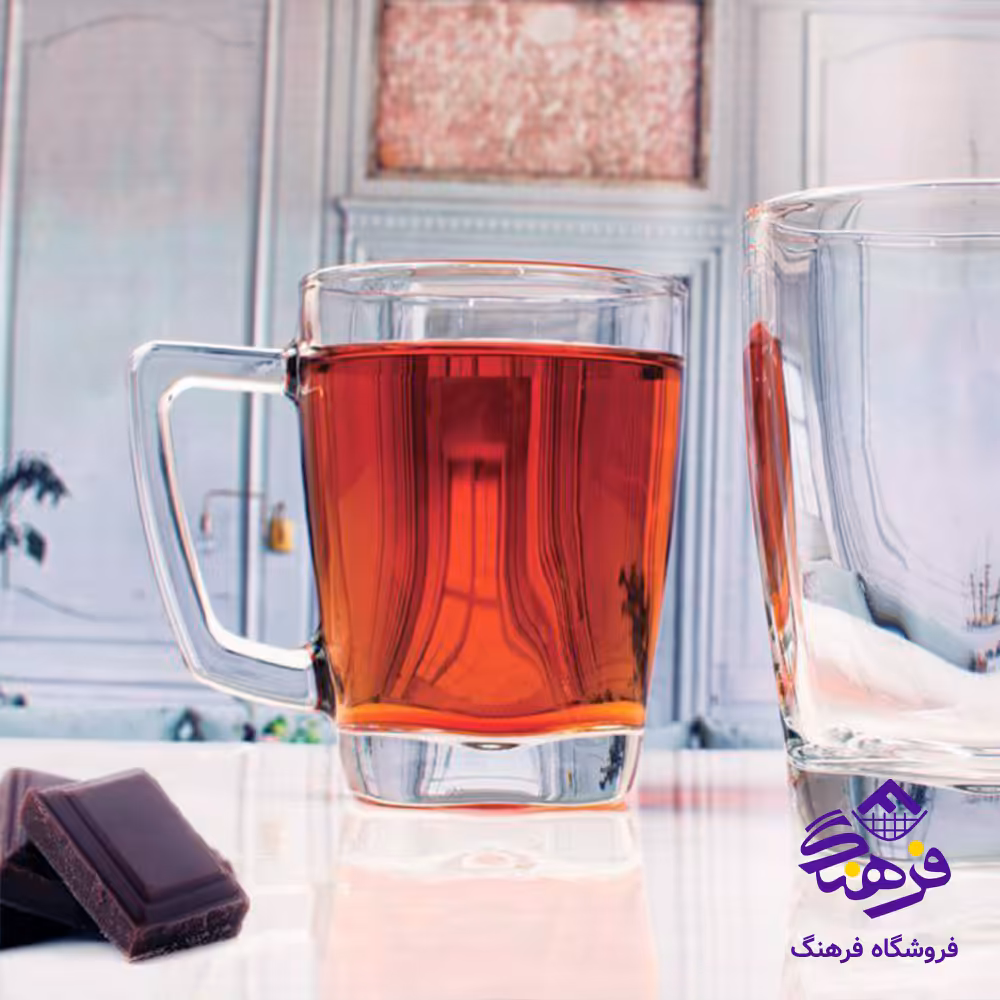 لیوان هیلدا دسته دار  کادو بلور کاوه