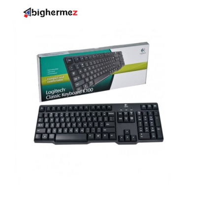کیبورد باسیم لاجیتک مدل K100 پورت PS2