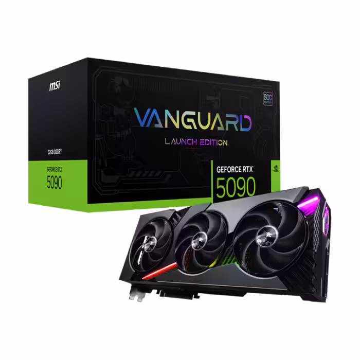 کارت گرافیک ام اس آی مدل GeForce RTX 5080 16GB VANGUARD SOC LAUNCH EDITION