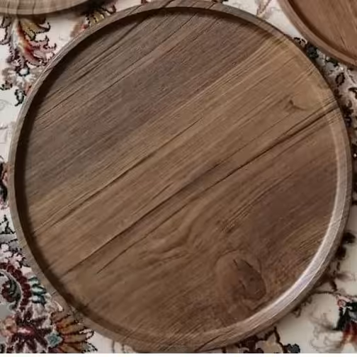 سینی چوبی گرد سایز 26سانت