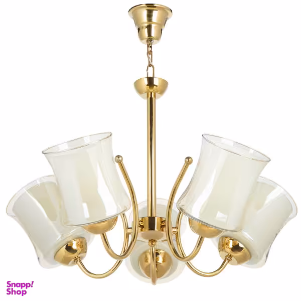 لوستر 5 شعله چشمه نور کد A825/5-G