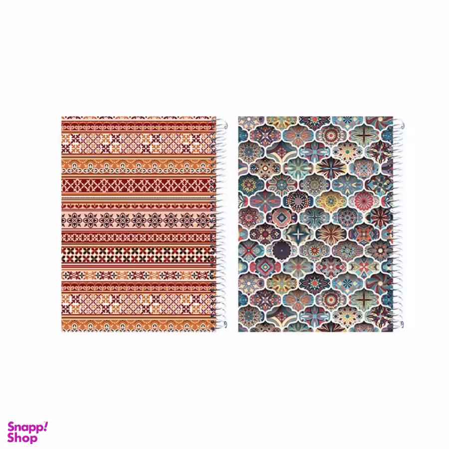 دفتر یادداشت 200 برگ 17*12 سیمی طلقی کلاسیک کد 7333