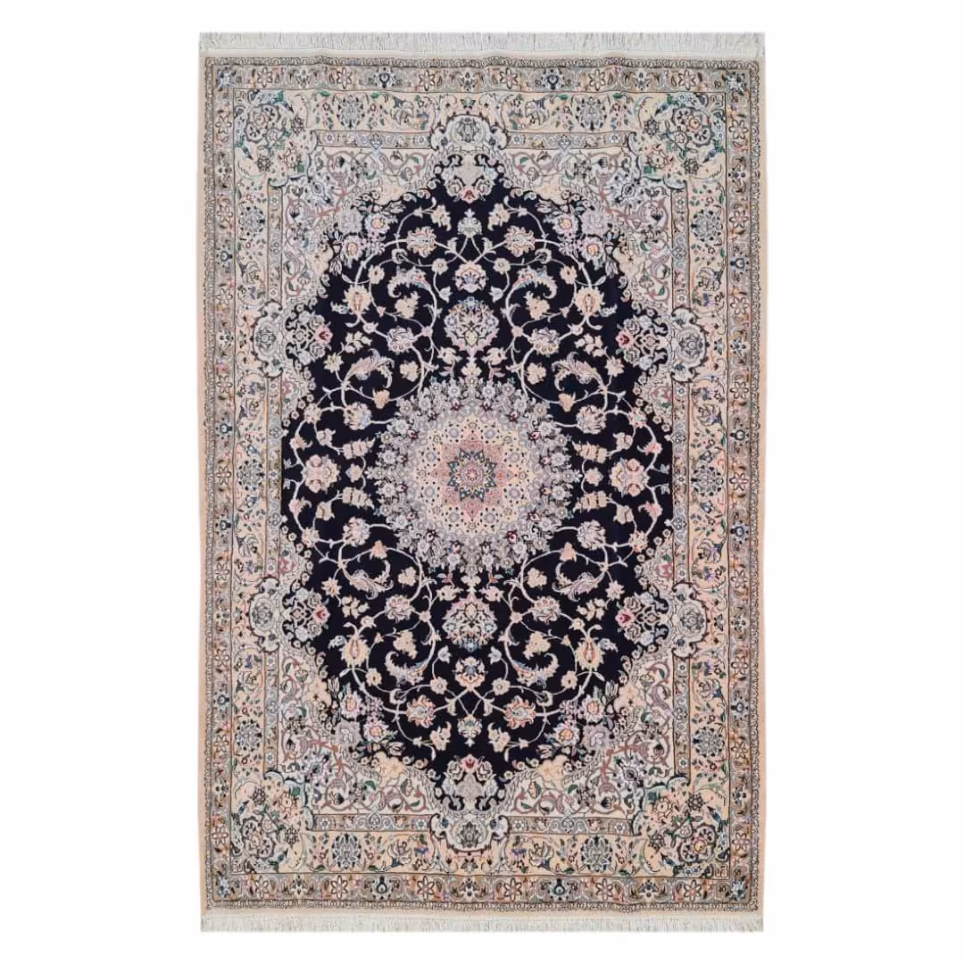 فرش دستبافت چهار و  نیم متری مدل نایین کد 44