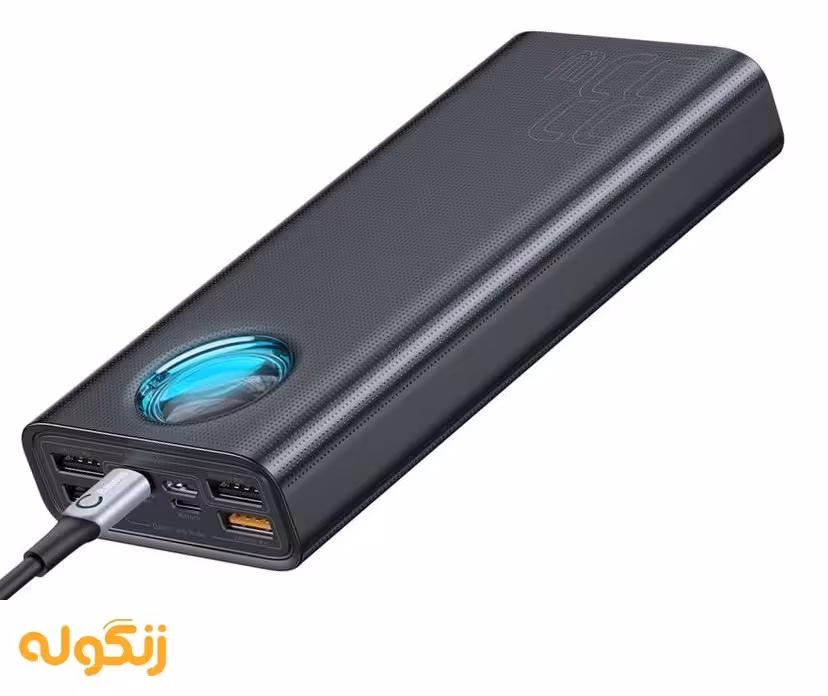 شارژر همراه باسئوس مدل AMBLIGHT ظرفیت 30000 میلی آمپر ساعت