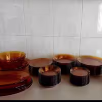 ظرف 24 نفره عسلی فرانسه برند duralex 