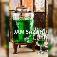 کلمن پایه چوبی 9لیتری طرح کوکاکولا  کارتن دوعددی
