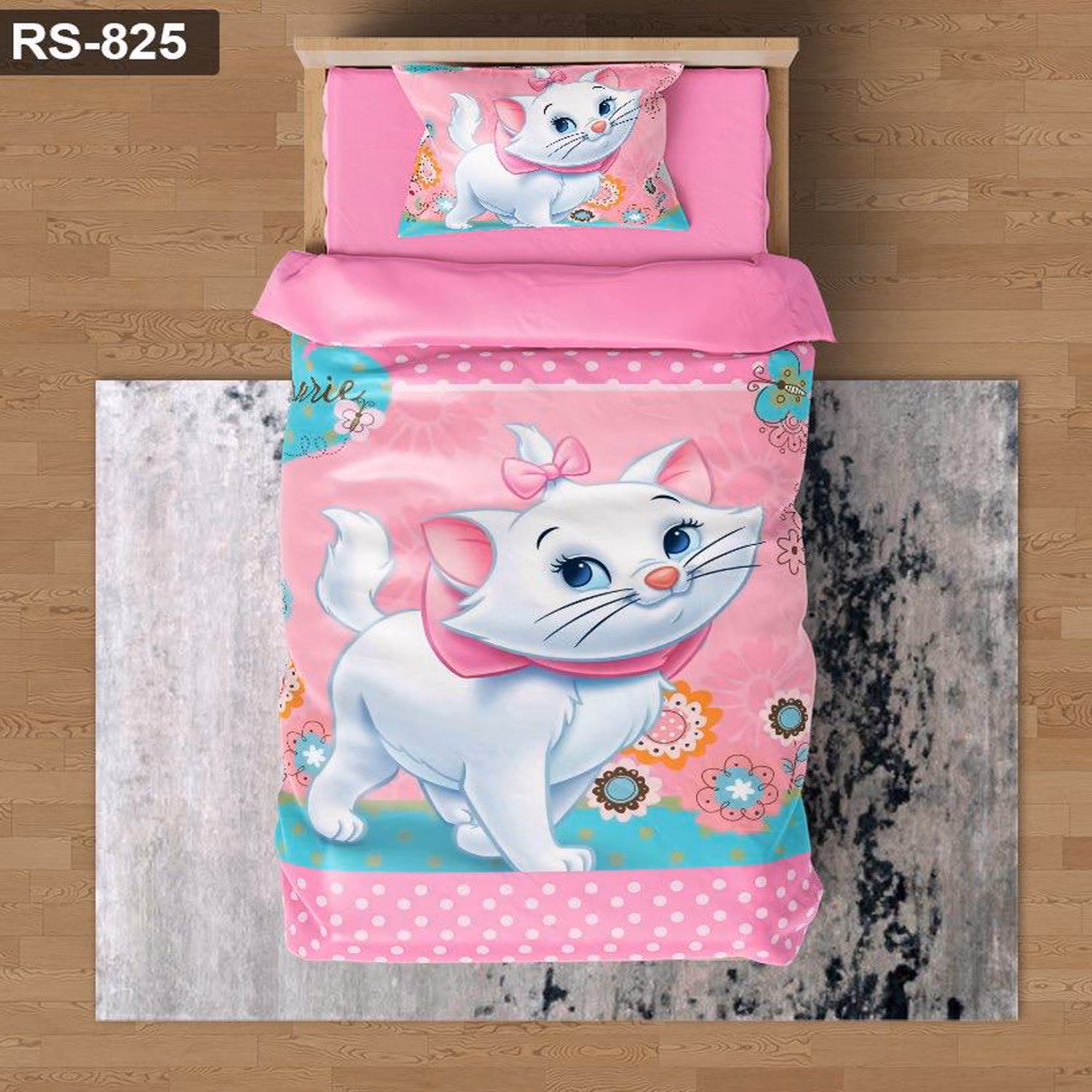 سرویس روتختی 1 نفره تنسل چاپی برندترک لند (Turk Land)  کد rs 825