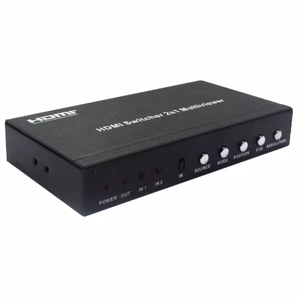 سوئیچ 2 به 1 پورت HDMI با قابلیت نمایش دوگانه فرانت مدل Faranet HDMI 2x1 Switch FN-S152MR