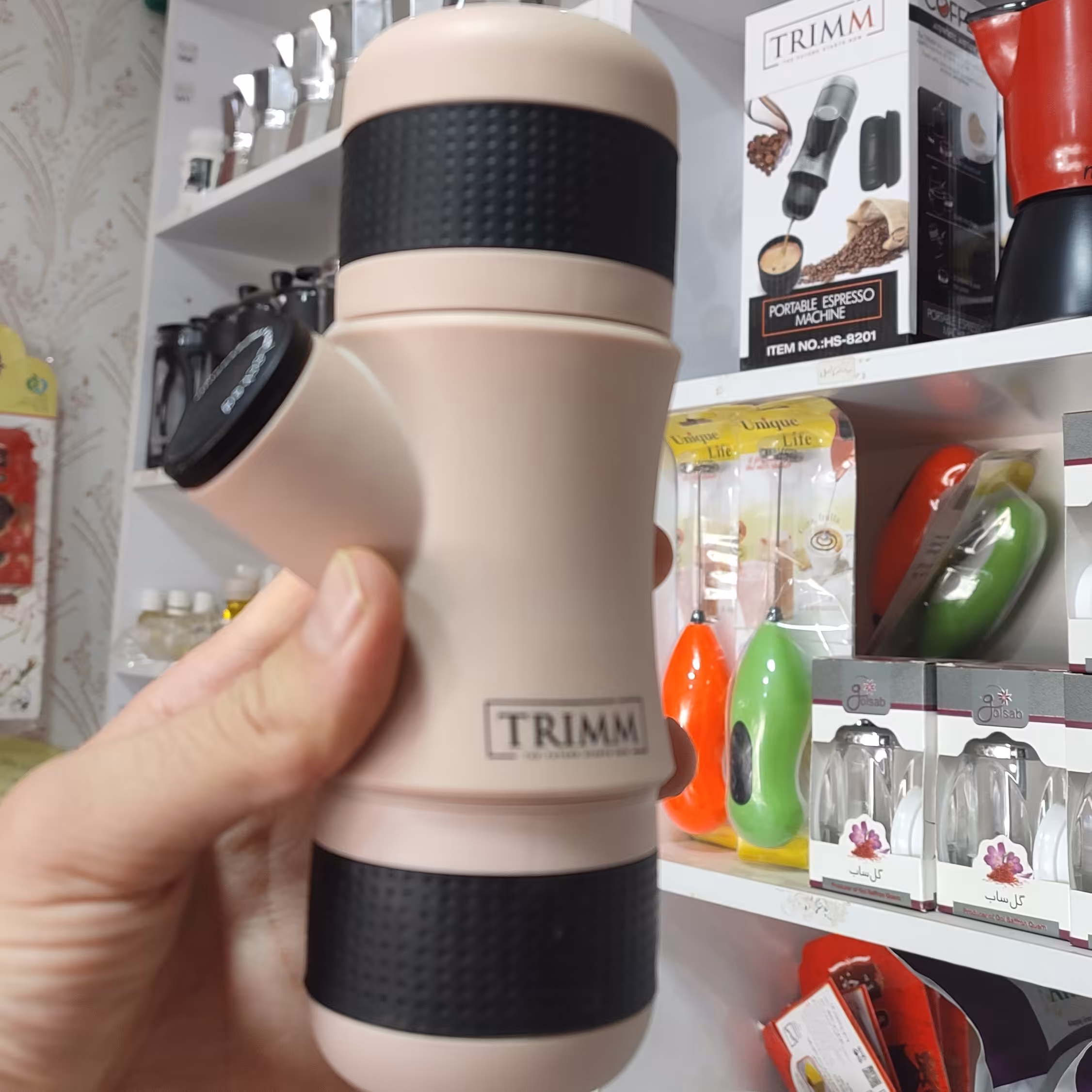 مینی پرسو (اسپرسو ساز همراه)جهت درست کردن قهوه اسپرسو بدون نیاز به گاز یا برق فقط با اب جوش