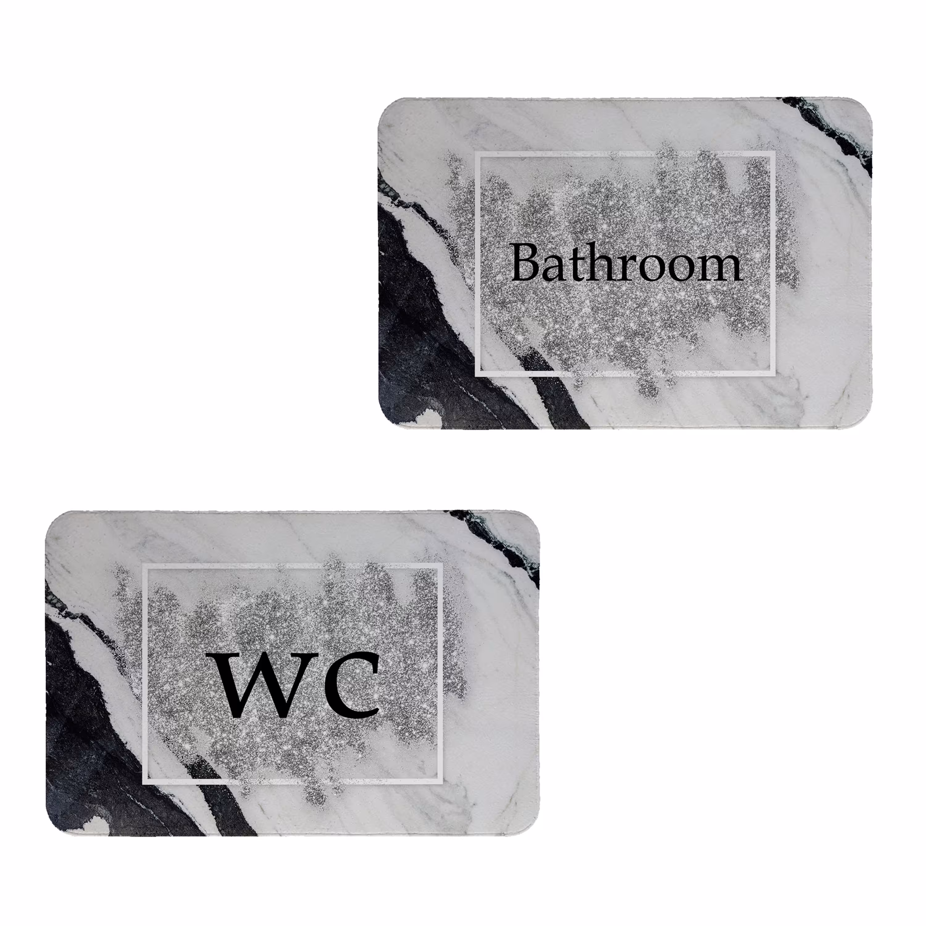 پادری طرح حمام و سرویس بهداشتی  کد 8495 سایز 40 در60 مجموعه 2 عددی