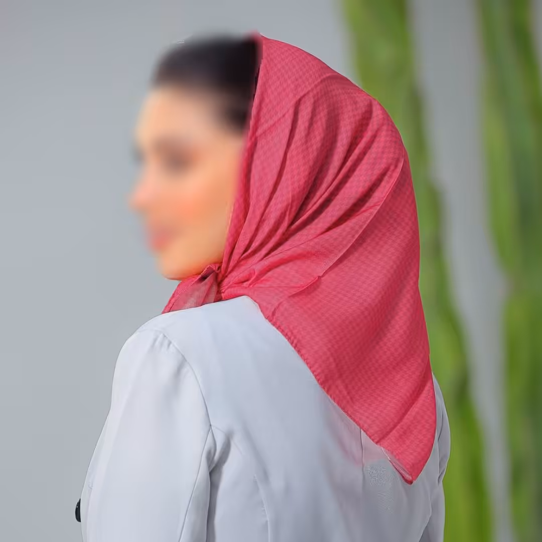 مینی اسکارف (باندانا) طرح پیچازی رنگ سرخابی ارسال رایگان