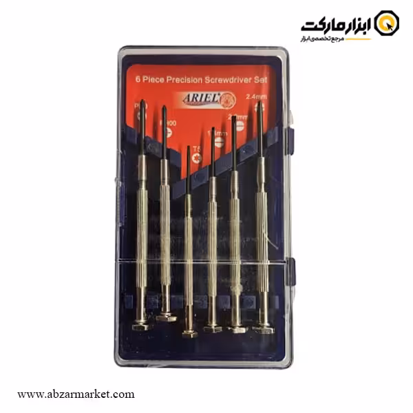 ست پیچ گوشتی ساعتی آریل 6 عددی مدل NGG0006