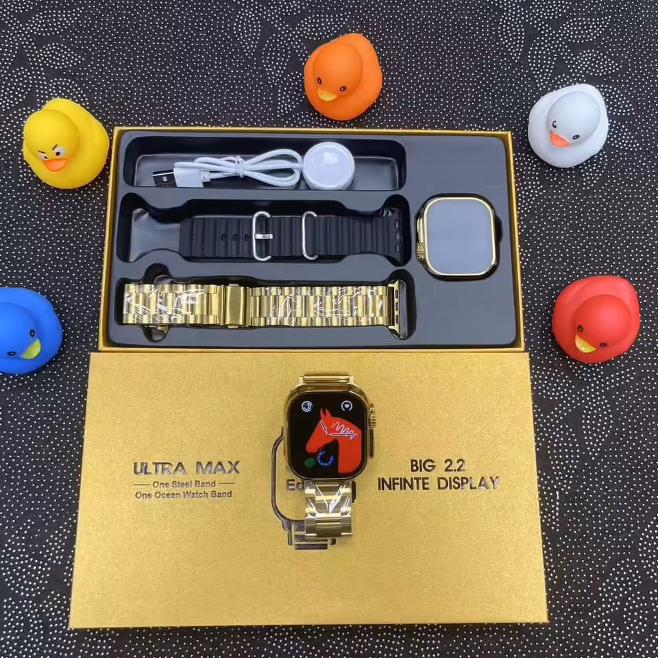 ساعت هوشمند مدل الترا مکس تمام صفحه پشتیبانی از زبان فارسی 