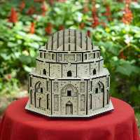 پازل سه بعدی چوبی گنبد جبلیه کرمان