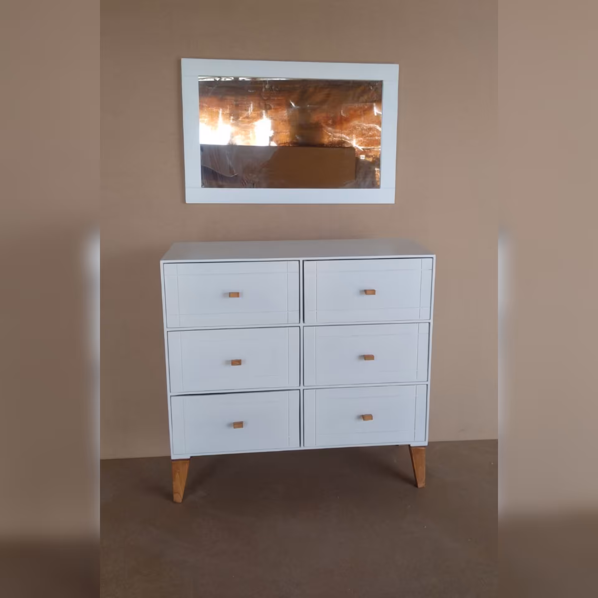 دراور 6 کشو افقی با آینه 