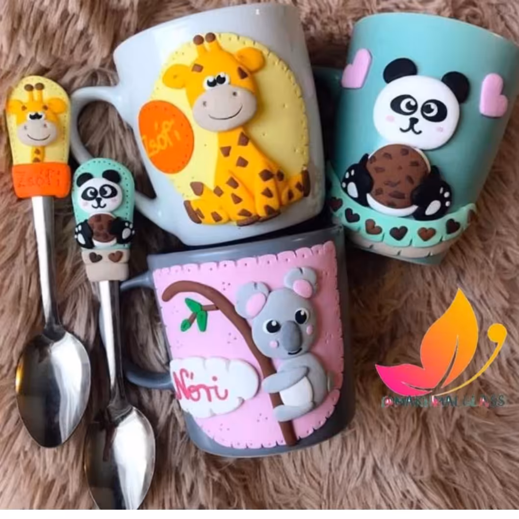 ماگ عروسکی طرح حیوانات