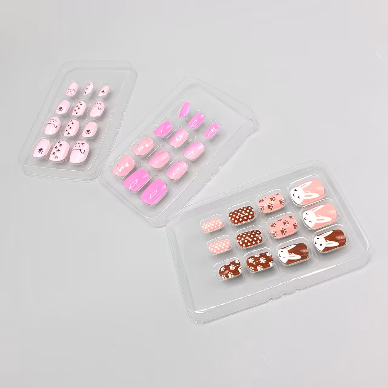 ناخن مصنوعی بچگانه حرارتی 12بسته ای