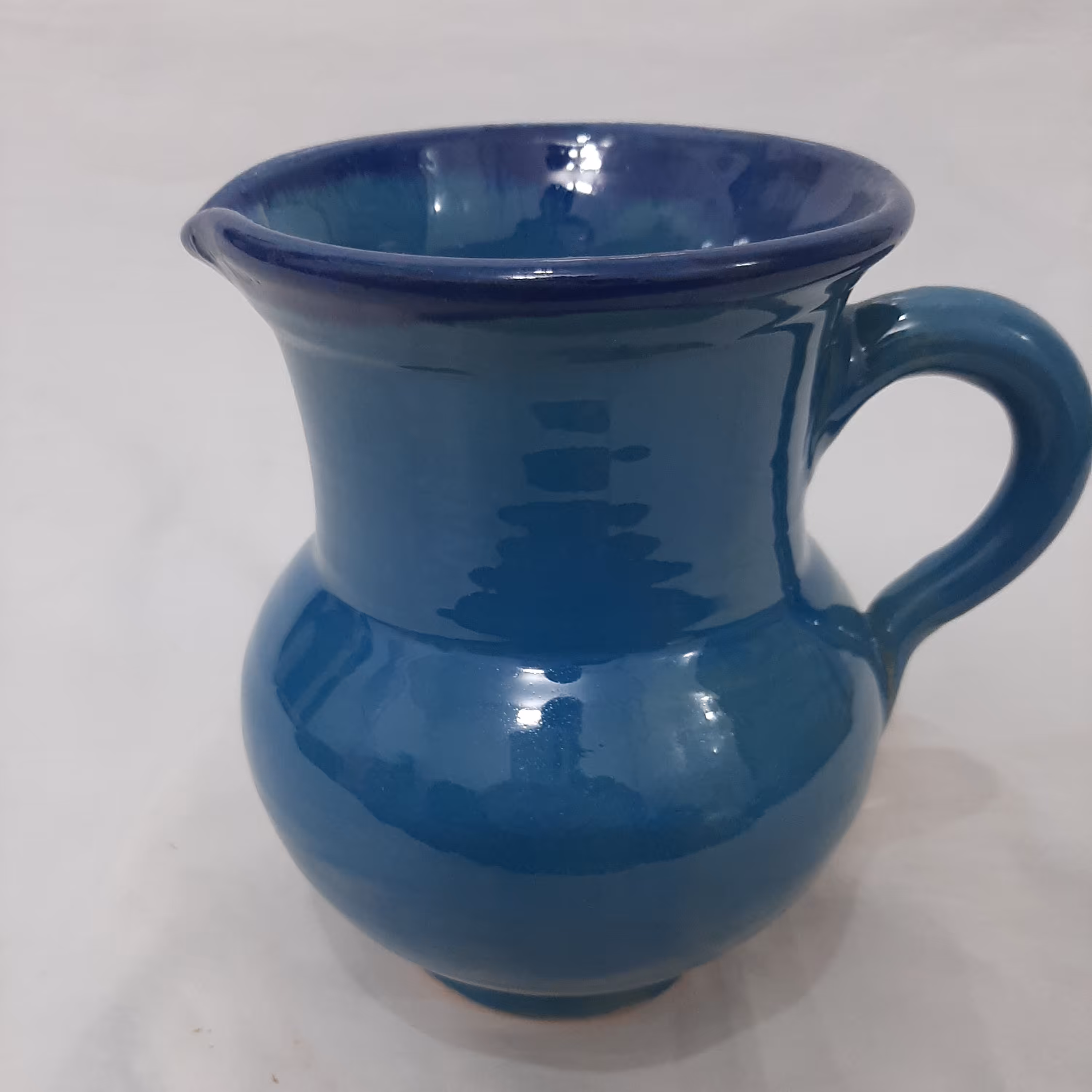 پارچ سفالی طرح فیروزه سایز متوسط