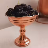 بستنی خوری مسی سایز 3. ارتفاع 11 قطر 9 سانت در مس نمونه زنجان