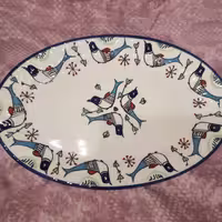 جاقاشقی سرامیکی میبدی طرح مرغی، لعابی قابل استفاده قابل شستشو و زیبا