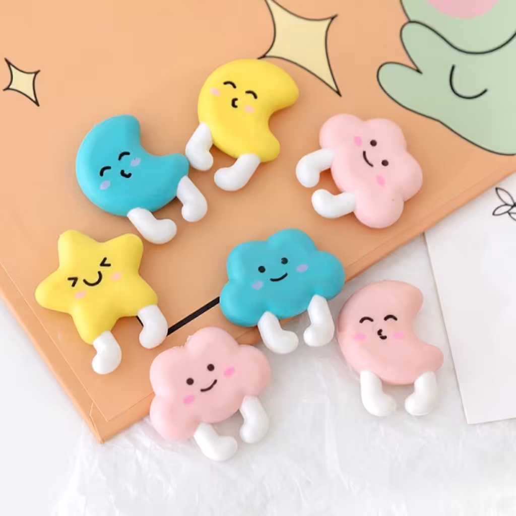 پاک کن فانتزی ماه و ستاره و ابر 