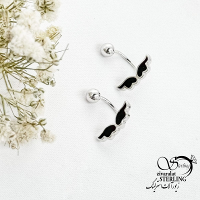 پیرسینگ نقره گوش و ناف با نقره 925 عیار کد 16877