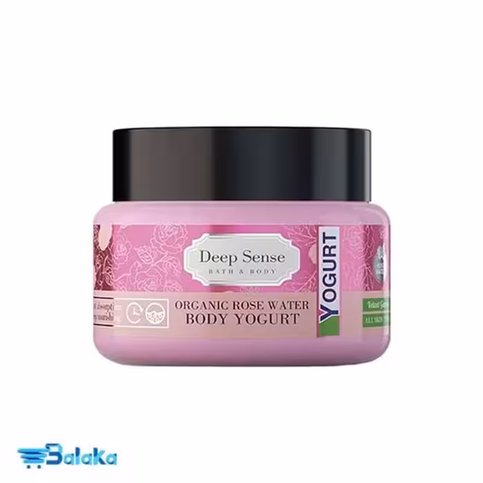 ماست بدن گلاب دیپ سنس مناسب انواع پوست حجم 250 میلی لیتر