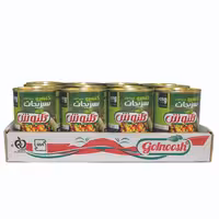 کنسرو مخلوط سبزیجات گلنوش - 420 گرم بسته 12 عددی