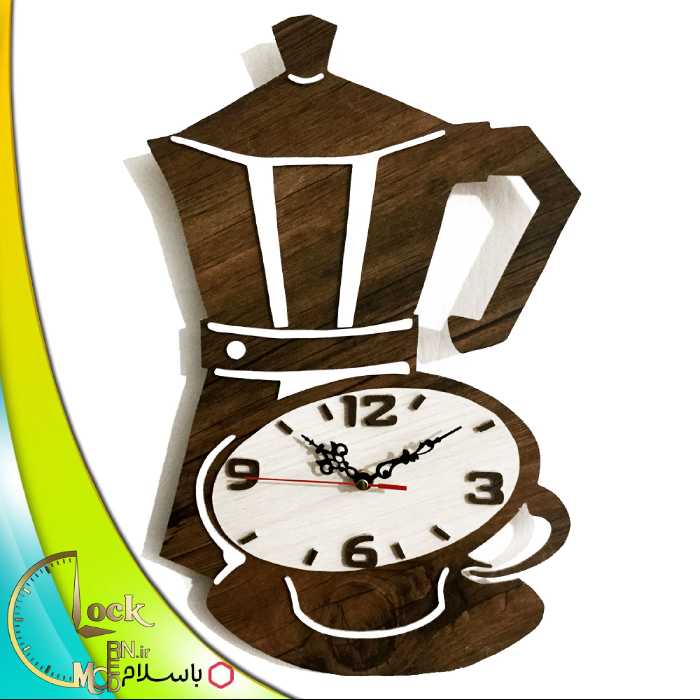 ساعت دیواری طرح قهوه جوش کد 133
