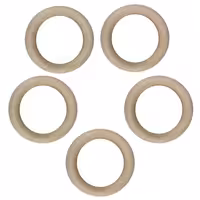 اسلایس چوبی مدل حلقه چوبی مدل 40mm بسته 5 عددی