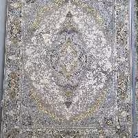 فرش پاتریس 1200شانه گل برجسته طرح ماندگار طوسی  12متری