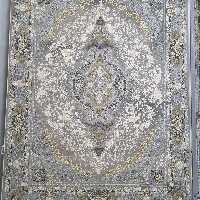 فرش پاتریس 1200شانه گل برجسته طرح ماندگار طوسی  12متری