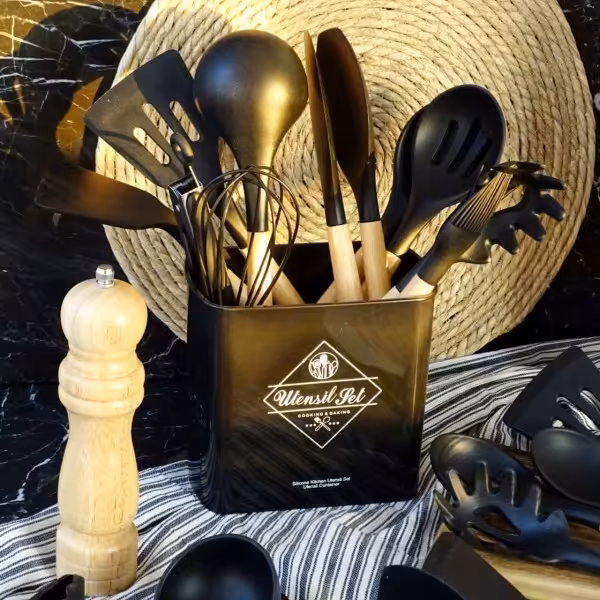 ست کامل کفگیر و ملاقه سیلیکونی