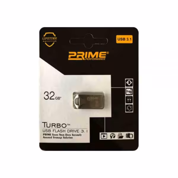 Flash Drive Prime Turbo USB 3.1 32GB | فلش مموری فلزی پرایم
