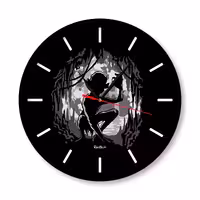 ساعت دیواری راویتا مدل ارباب حلقه ها  کد 3329  در رنگ های مشکی و سفید 