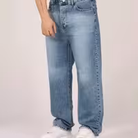 شلوار بگ آبی دریایی