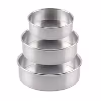 قالب کیک موج مدل گرد لبه بلند سایز 20 و 25 و 27 مجموعه 3 عددی

