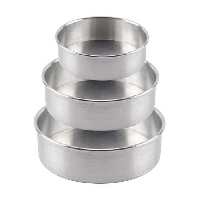 قالب کیک موج مدل گرد لبه بلند سایز 20 و 25 و 27 مجموعه 3 عددی

