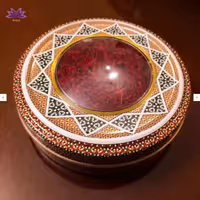 زعفران نگین صادراتی خراسان 4 گرمی ظرف خاتم