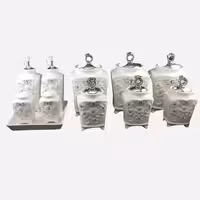 سرویس پاسماوری 12 پارچه چینی نگین دار یونیک کد 1294