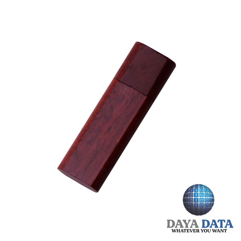 فلش مموری چوبی دایا دیتا طرح ساده مدل WO1009-11 ظرفیت 64GB -USB3  رنگ شرابی