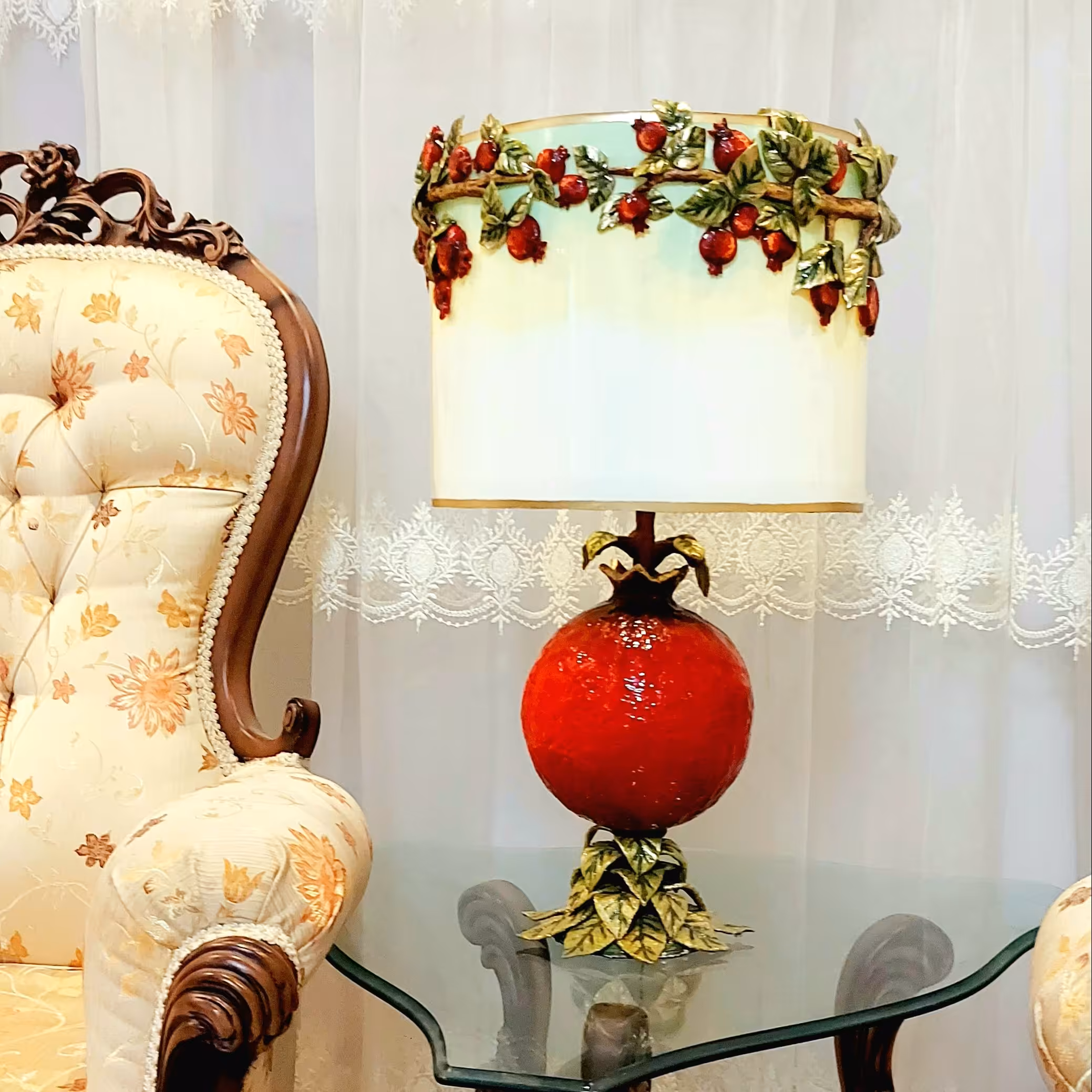 آباژور رزینی رومیزی یلدایی