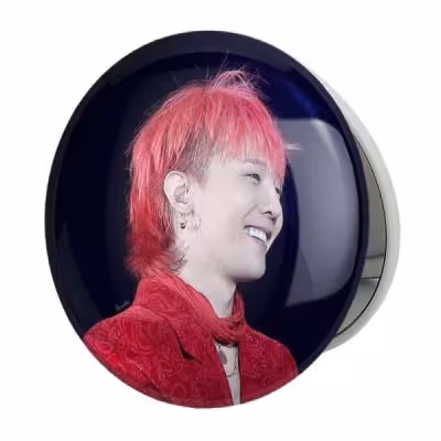 آینه جیبی خندالو طرح جی دراگون گروه بیگ بنگ BIGBANG مدل تاشو کد 12571