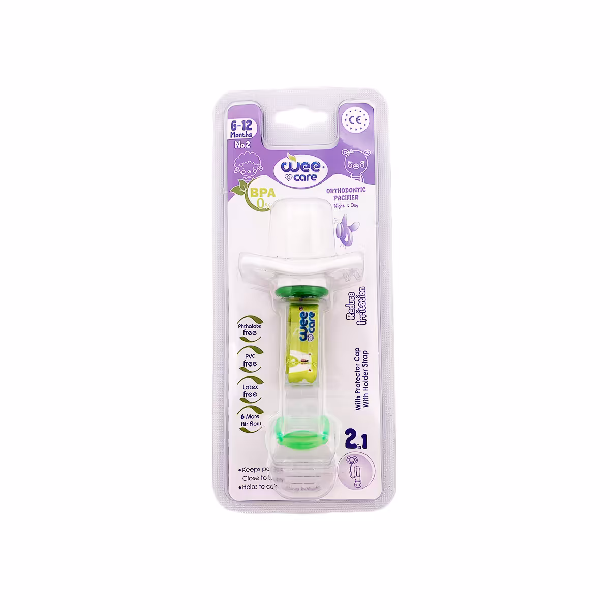 پستانک ارتودنسی و آویز شماره 2 وی کر