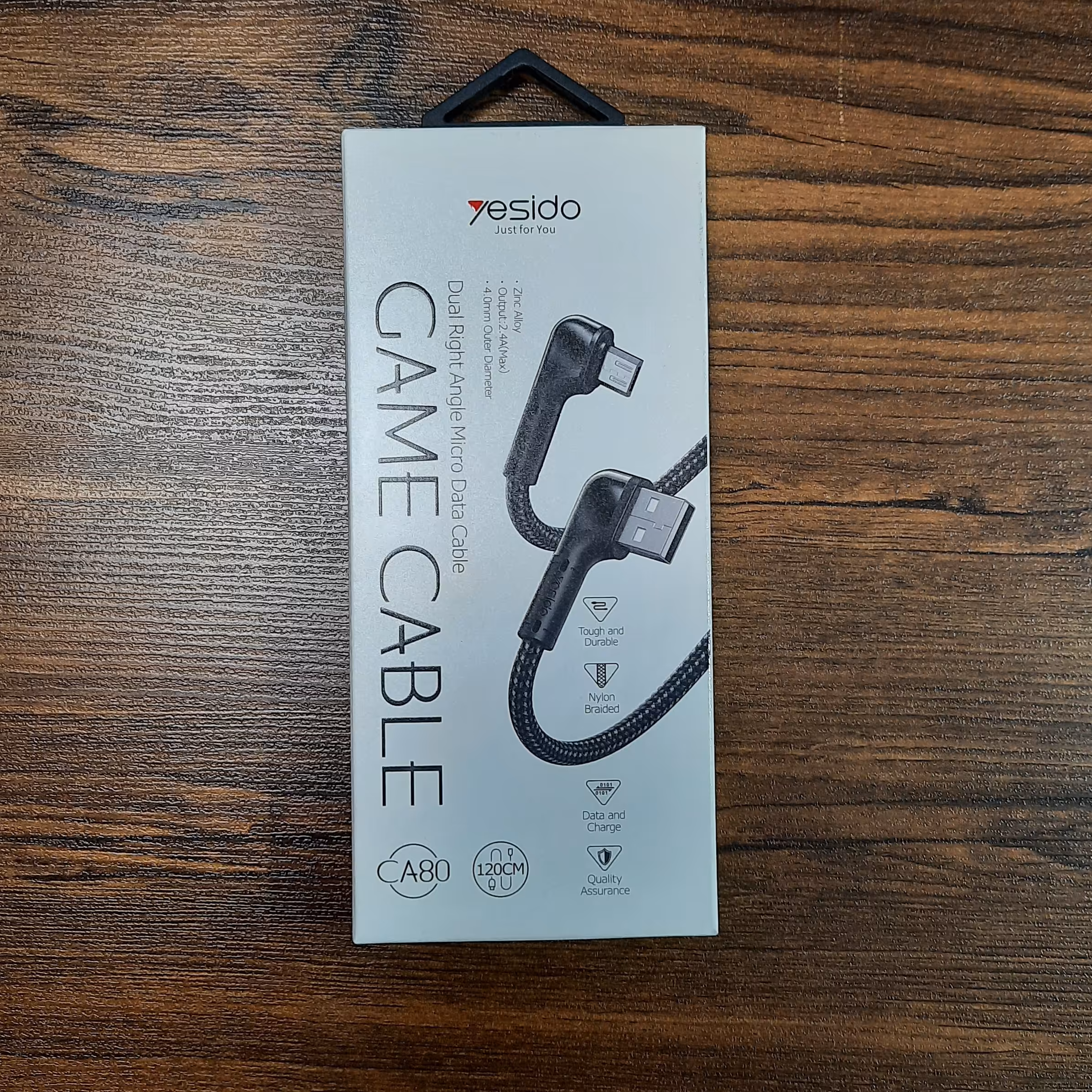 کابل یسیدو 90درجه خم میکرو usb (اندرویدی) به usb مناسب انواع گوشی اندرویدی کنفی قابلیت انتقال اطلاعات و 2.4آمپری